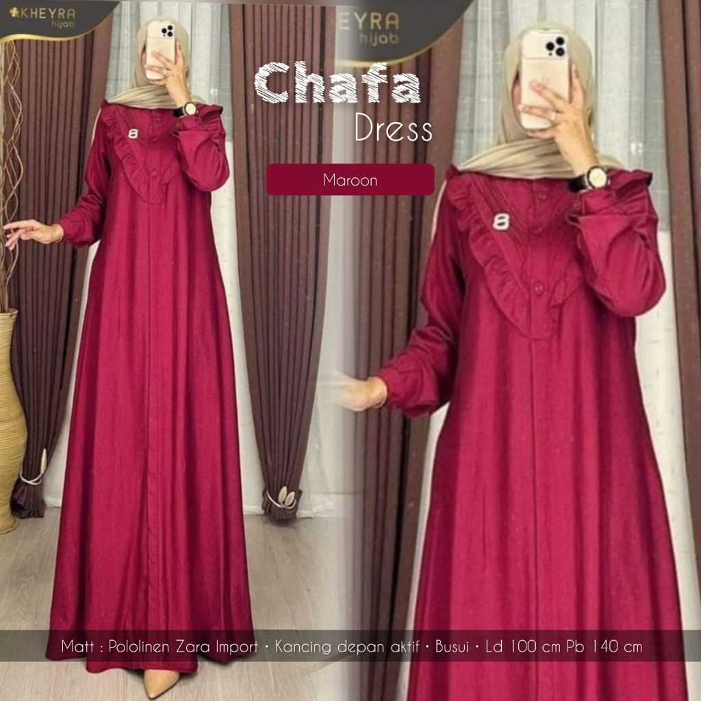 Chafa Dress Original Kheyra Chafa Kheyra Pololinen Zara import (Busui Friendly) Dress Chafa Kheyra