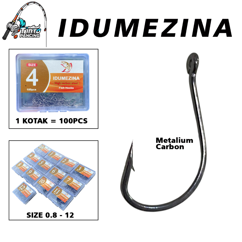 Kail Tajam Idumezina 1054 WSY & Ply Fish isi 100 pcs Ukuran Kecil