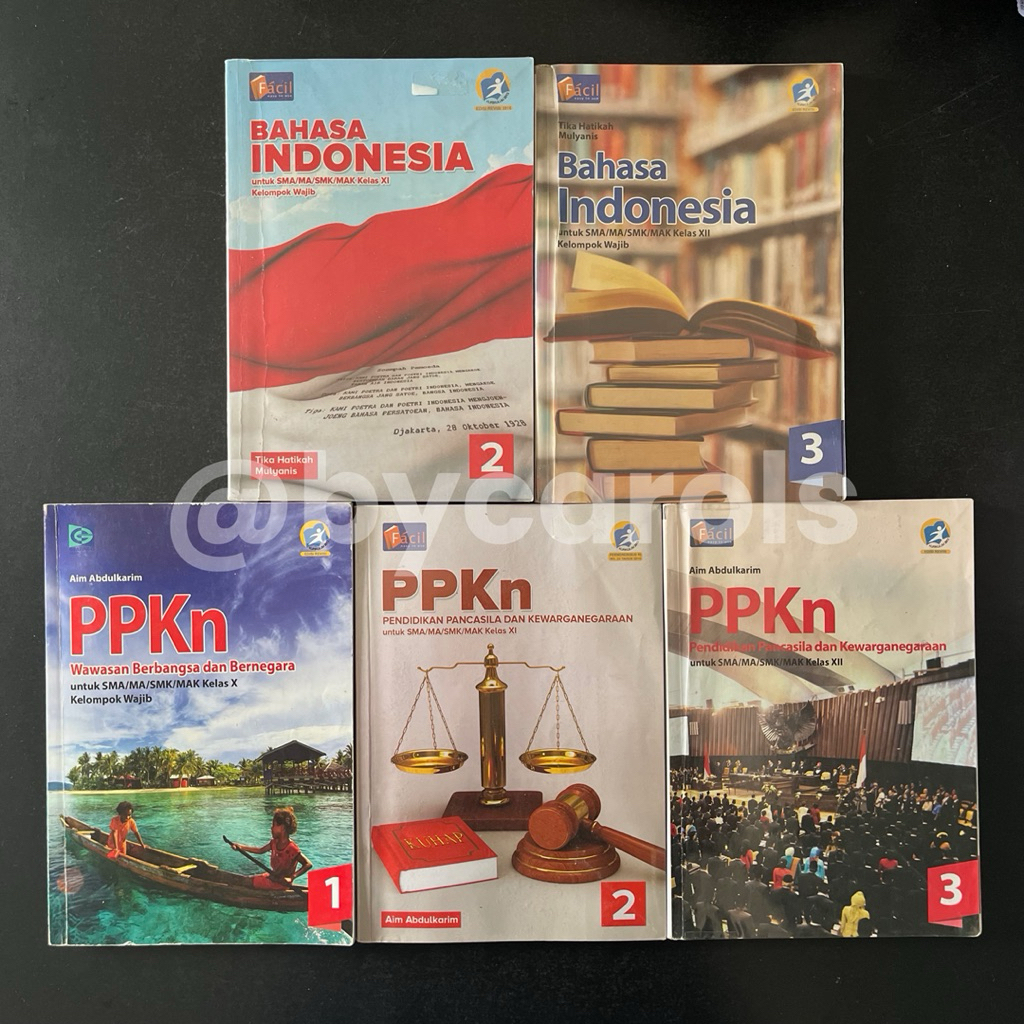 GRAFINDO FACIL PPKN PENDIDIKAN PANCASILA DAN KEWARGANEGARAAN BAHASA INDONESIA SMA 1 SMA 2 SMA 3 KELA