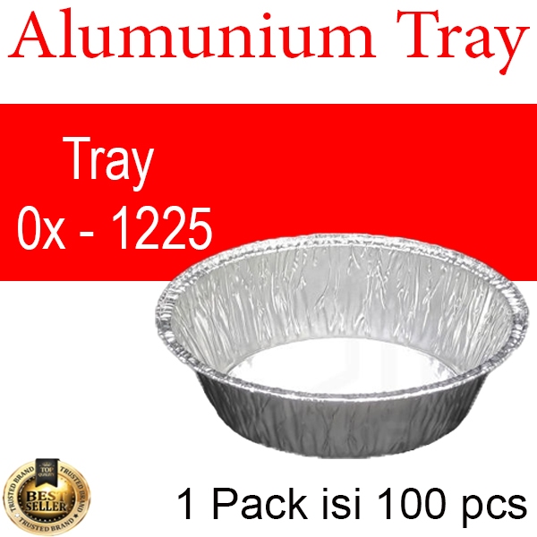 ALUMINIUM FOIL CUP I ALUMINIUM FOIL TRAY I AlumInium foil + Tutup I KOTAK ALUMINIUM I OX 1225