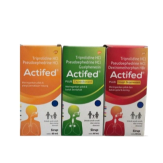 [TERMURAH ORI] Actifed Merah/ Actifed Kuning/ Actifed Hijau