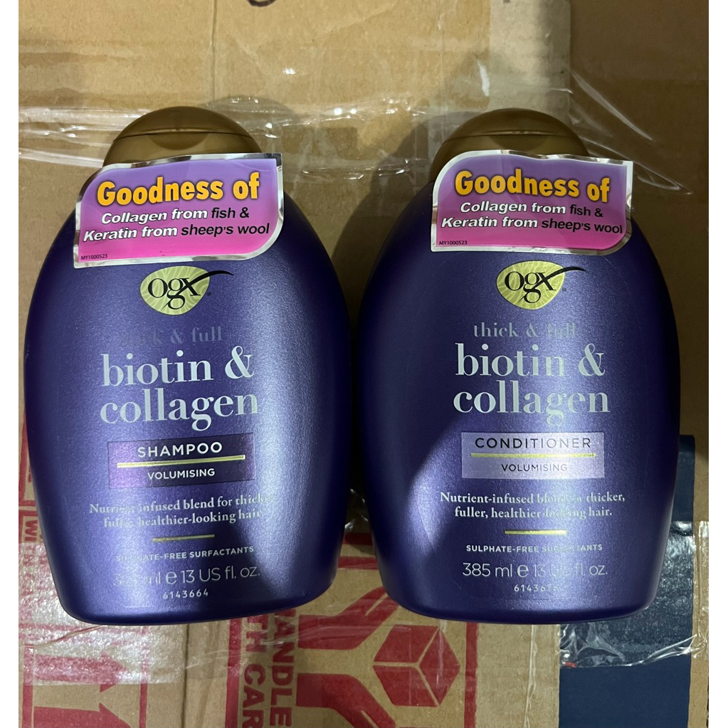 OGX Shampoo dan Conditioner 385ml original