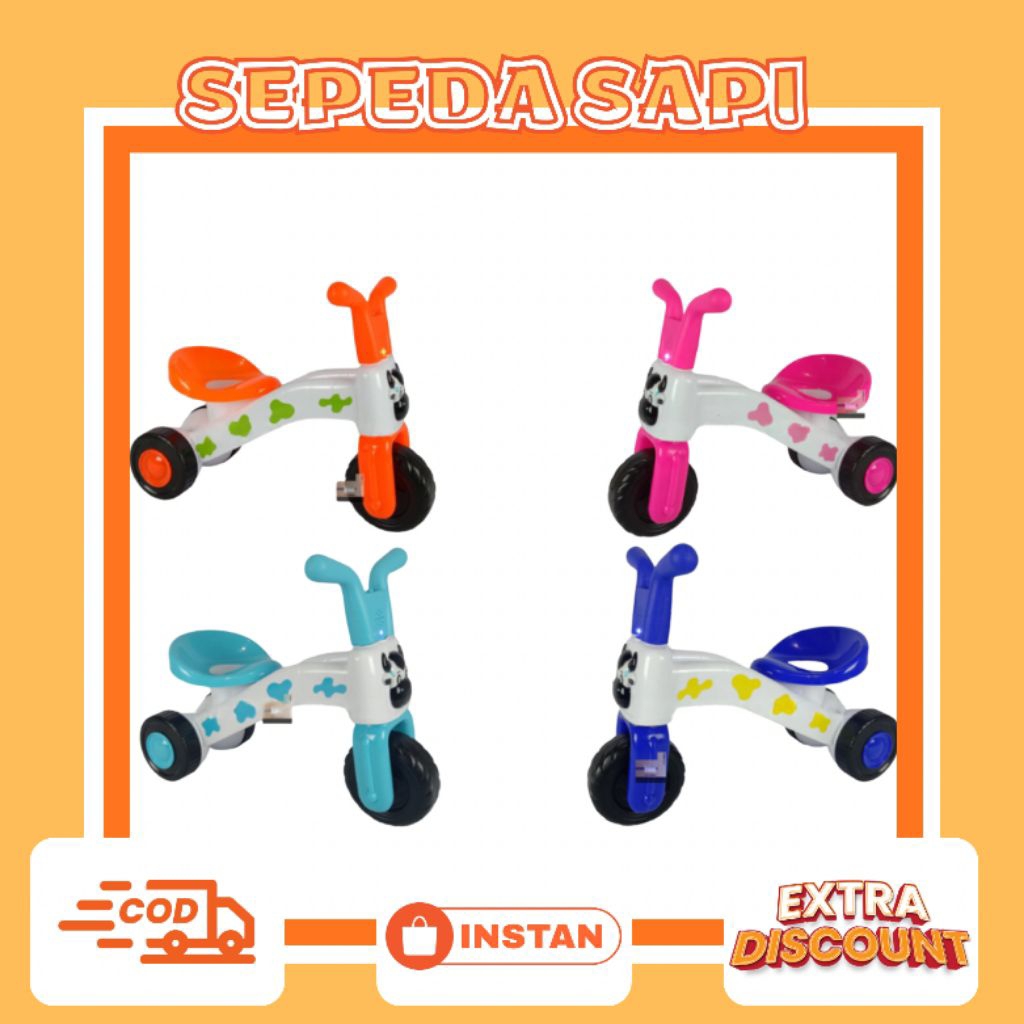 Sepeda sapi roda 3//Sepeda mini sapi//Sepeda sapi musik//Sepeda sapi non musik