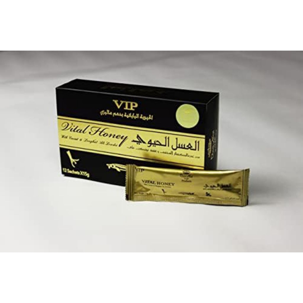 Madu Vital Honey Original Madu Pria Asli Stamina 1 Box Isi 12 sachet