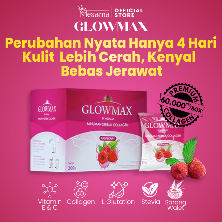 [ ONS ] GLOWMAX Collagen Drink - Suplemen Kecantikan Perawatan Kulit Minuman Bubuk Collagen BPOM