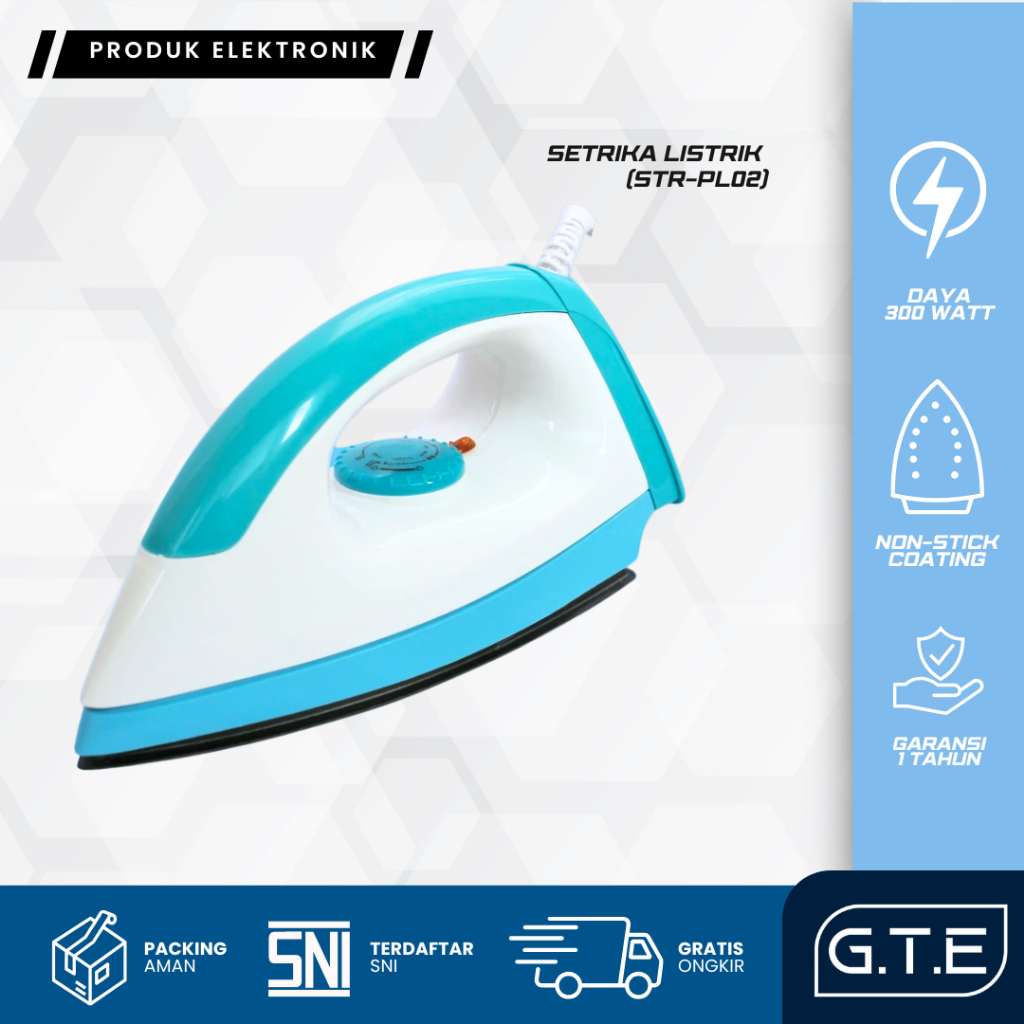 BI | Setrika Listrik | Gosokan Baju Low Watt Otomatis