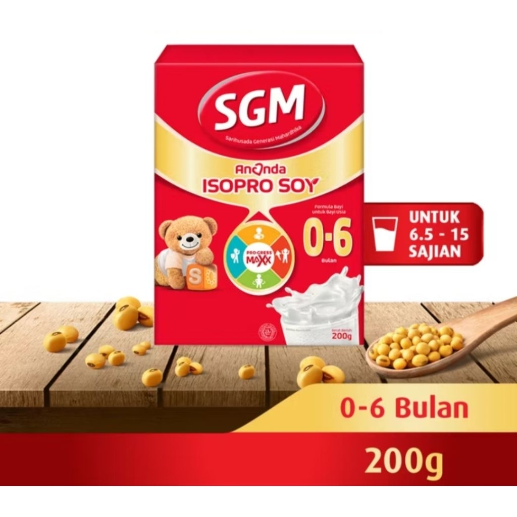 Susu SGM Ananda Isopro Soy 200 gram (0-6 bulan)/SGM Ananda Isopro Soy 200 gram (0-6 bulan)