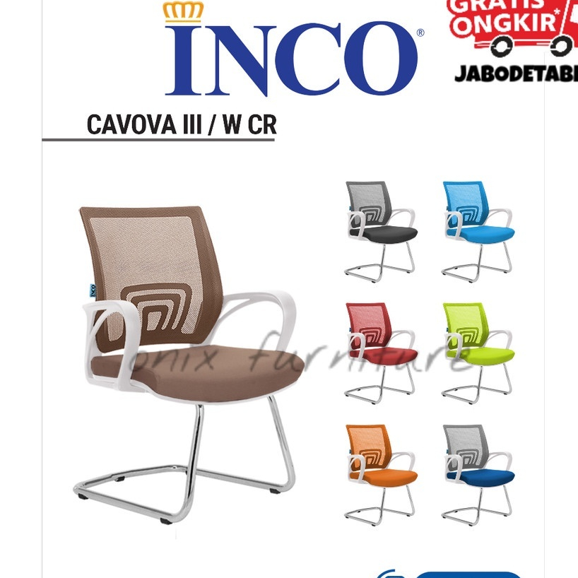 KURSI KANTOR CASOVA III W-CR - INCO BY INDACHI