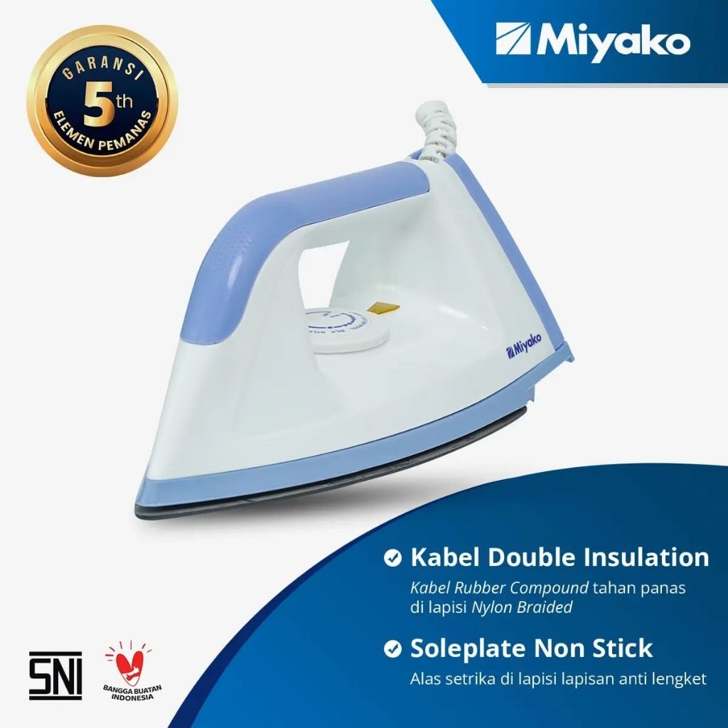 setrika Miyako EL-1008 M