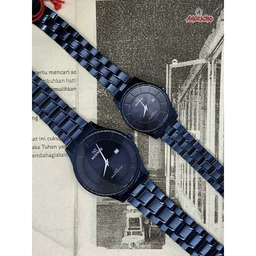 JAM TANGAN PRIA/WANITA MIRAGE 8670 BRP-L ORIGINAL GARANSI 1 TAHUN