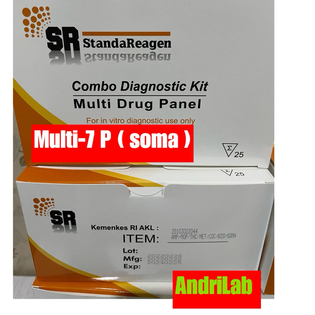 Tes Urine Multi-7 Parameter ( soma ) Merk Answer / Egens / SR