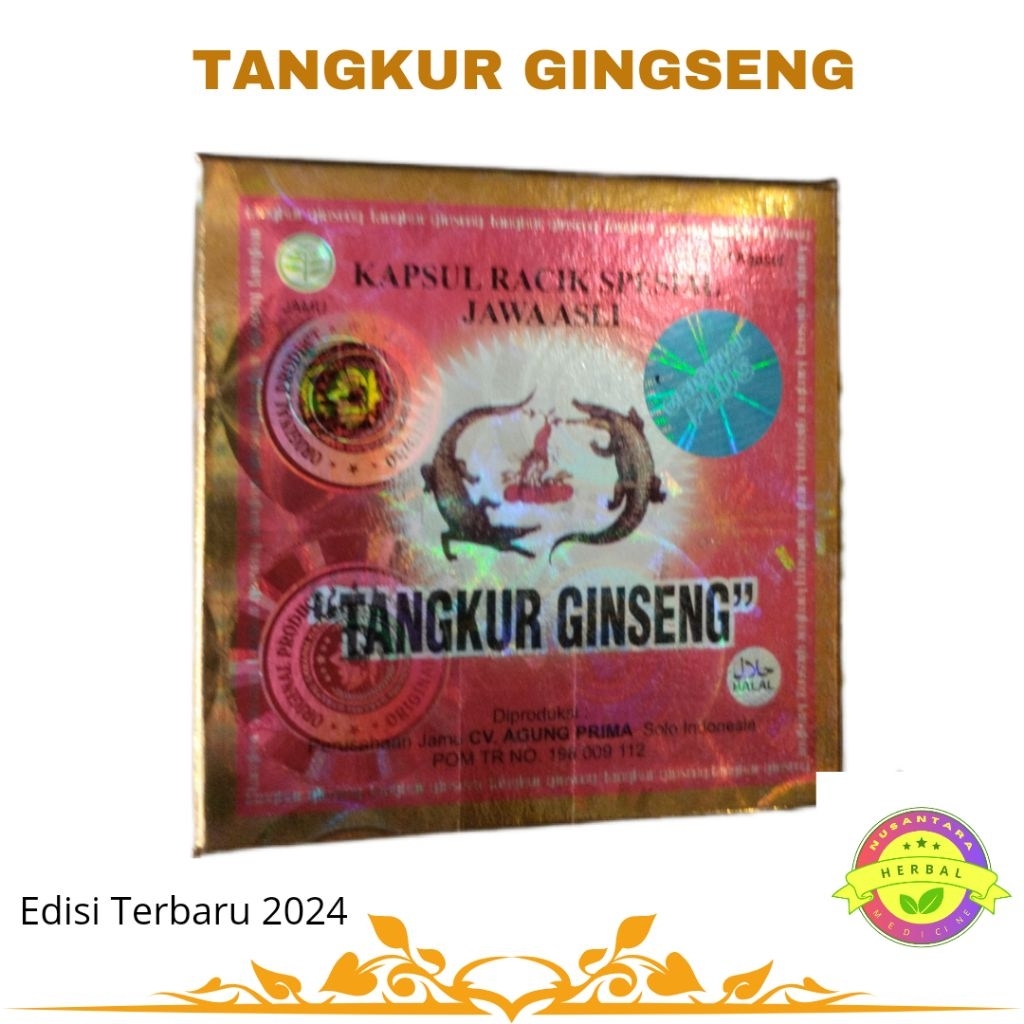 Terbaru Tangkur Ginseng Kapsul 1 Kotak