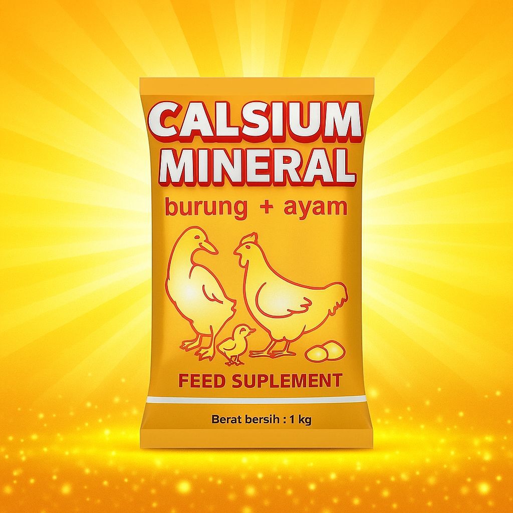 Calsium mineral tinggi untuk burung ayam merpatiMemperbaiki produksi telur dan meningkatkan mutu tel