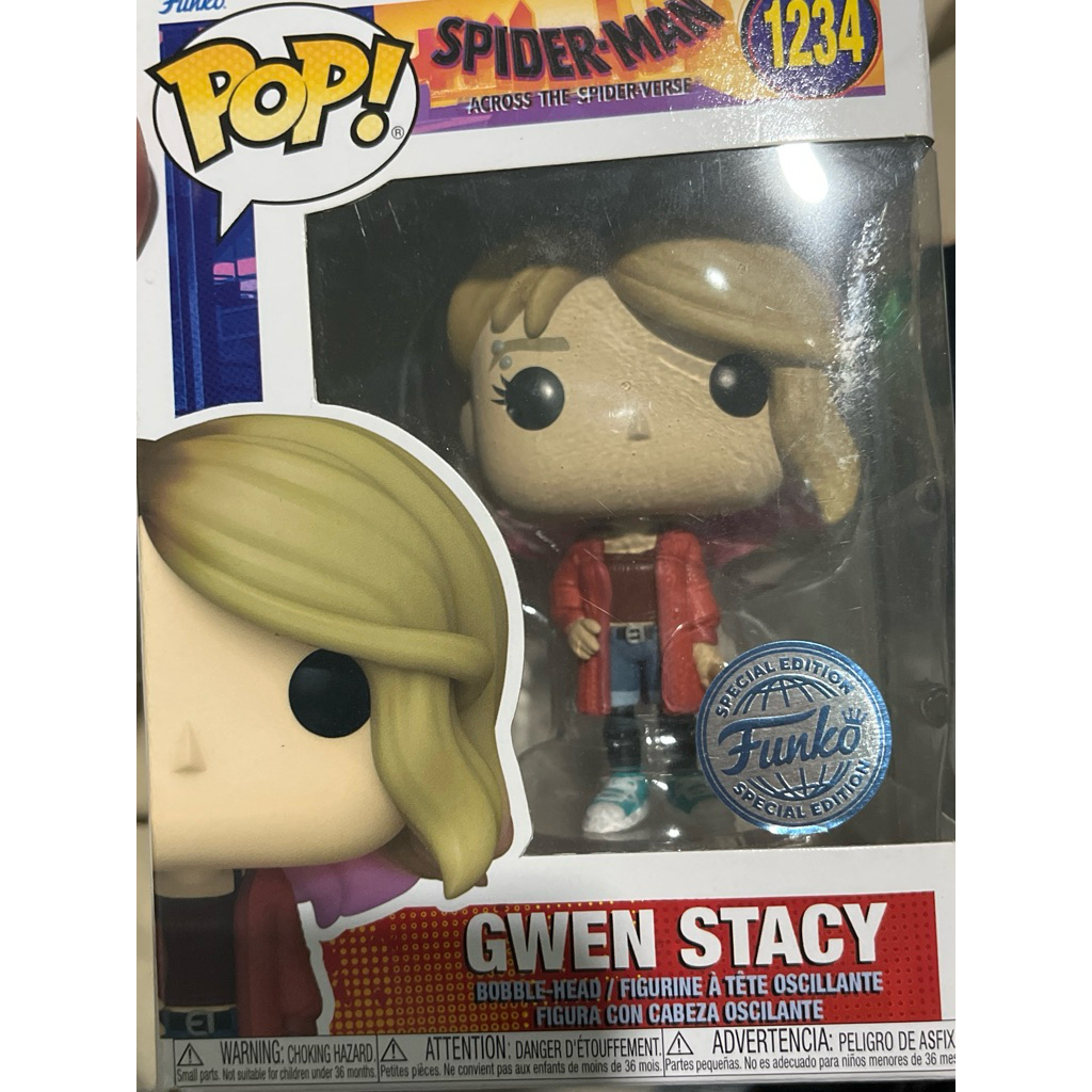Funko Pop Gwen Stacy spiderman across the spiderverse | marvel