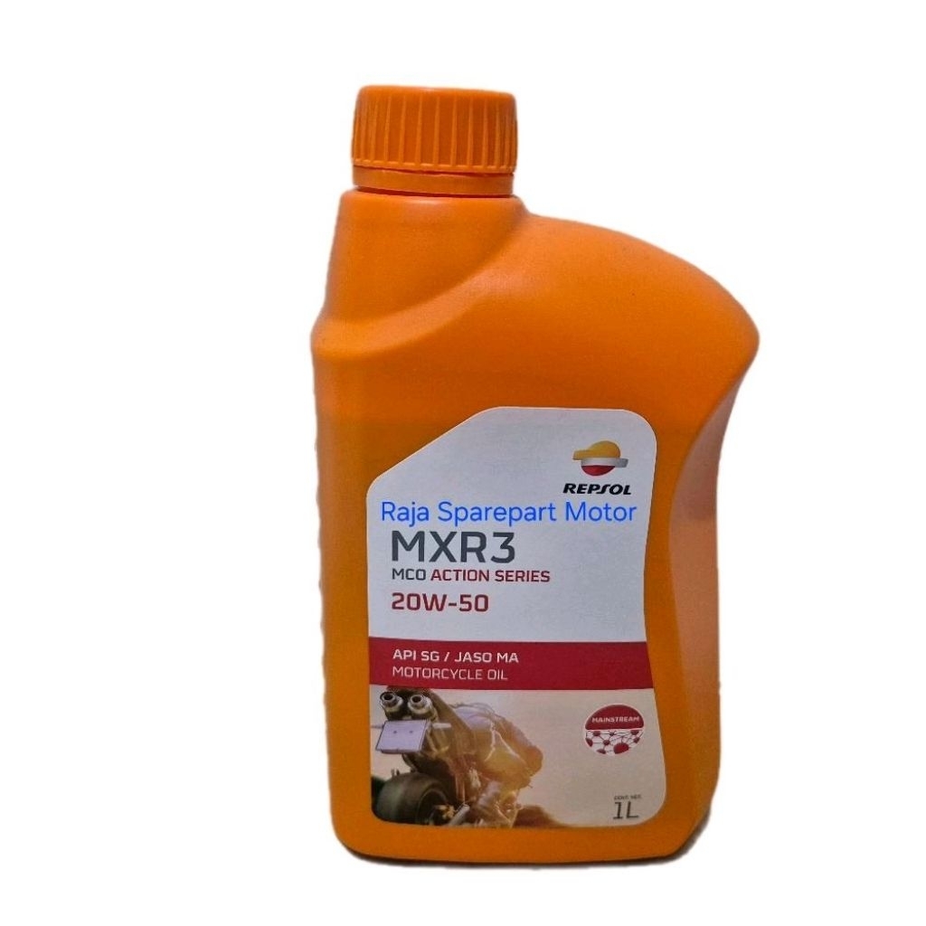 Repsol MXR3 4T Oli Repsol MXR3 4T 20W-50 API SG / JASO MA Asli Original Repsol