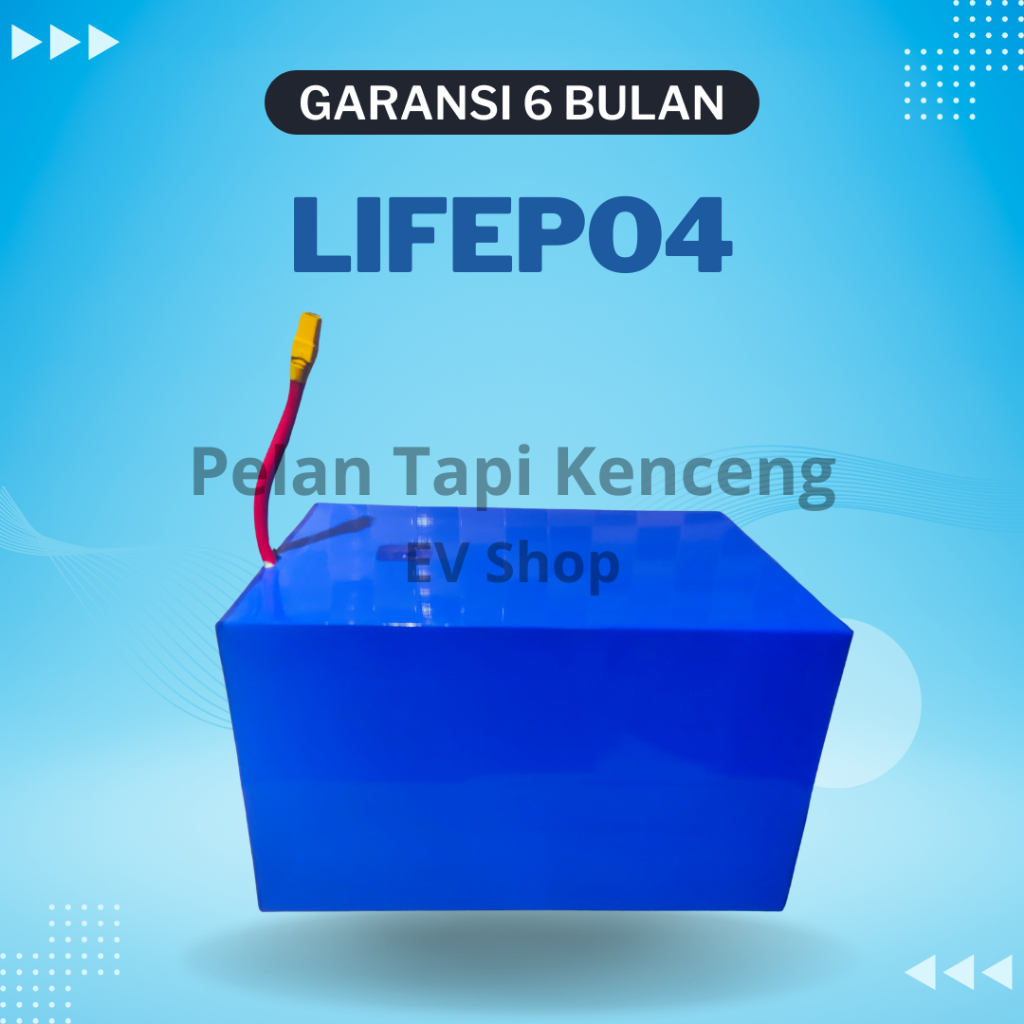 Baterai Lithium LifePO4 72V 24Ah Smart BMS Jikong - Upgrade Pengganti SLA dan Graphene Motor Listrik