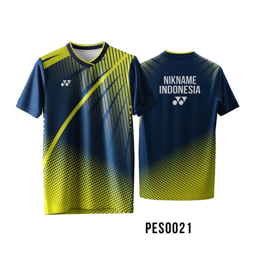 Jersey Badminton Custom Nama Premium