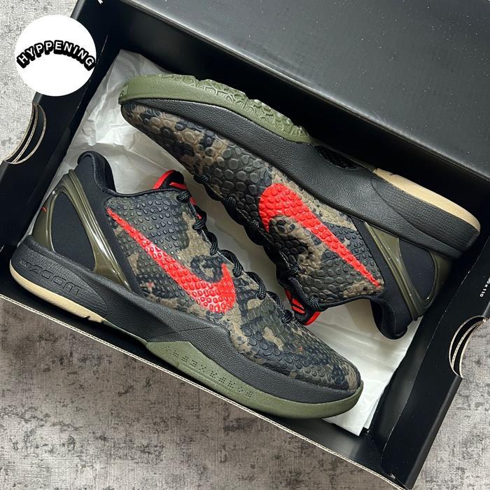 SEPATU BASKET NIKE KOBE 6 PROTRO ITALIAN CAMO FQ3546-001 100% ORIGINAL