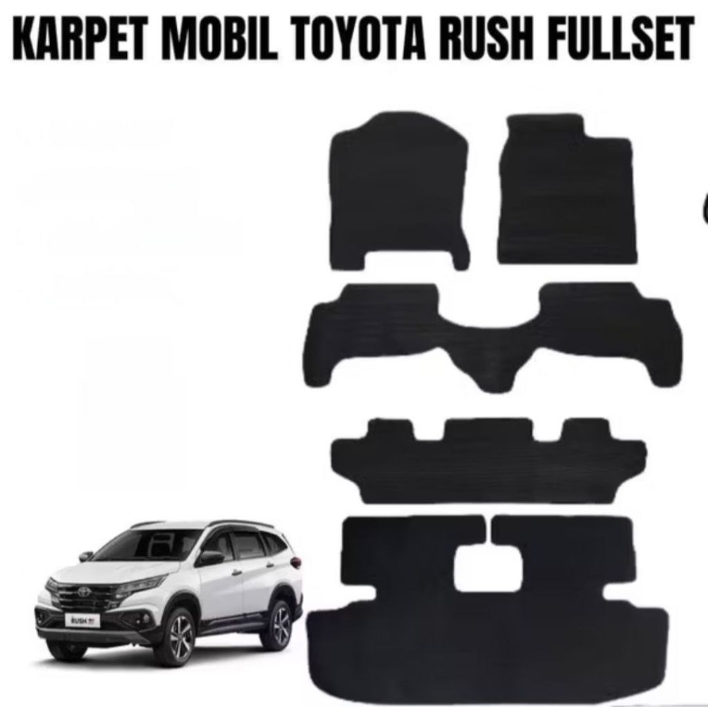 Karpet Matras Mobil Toyota Rush / Karpet Lantai Mobil Toyota Rush full set