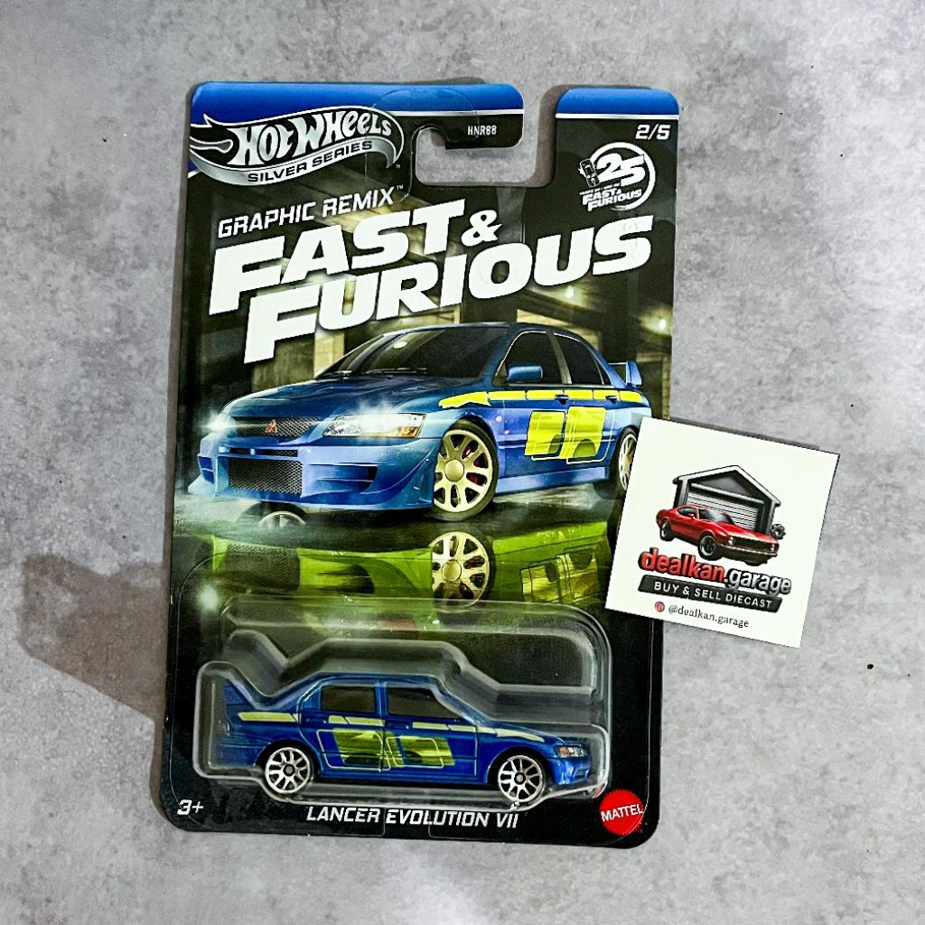 HOT WHEELS LANCER EVOLUTION VII FAST AND FURIOUS GRAPHIC REMIX