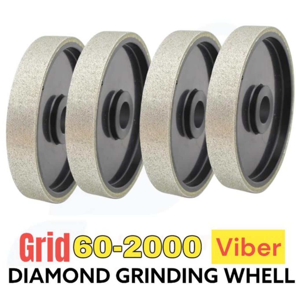 NEW batu polos asah Diamond Grinding wheel 6 inci Fiber dan besi #60-#80-#100-#120-#180-#240-#320-40