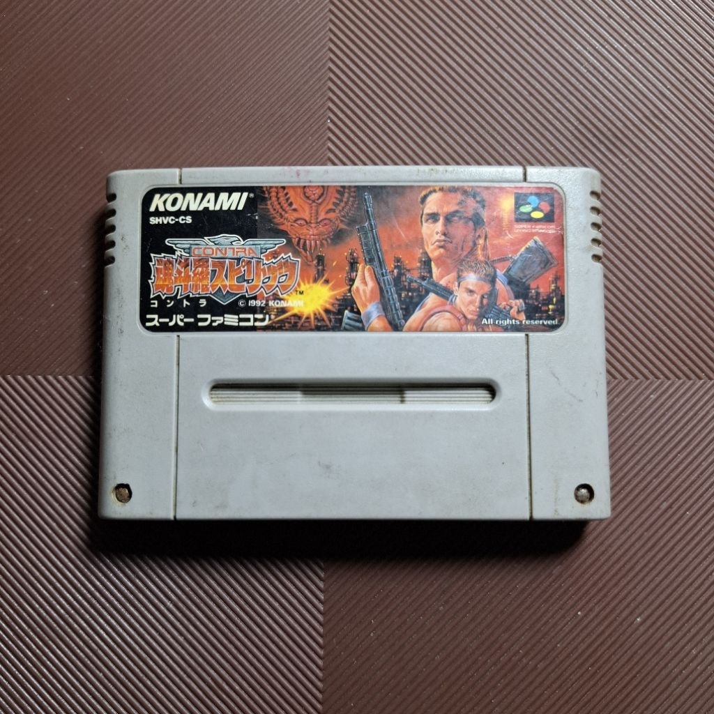 Kaset SNES Nintendo Contra III 3 Second