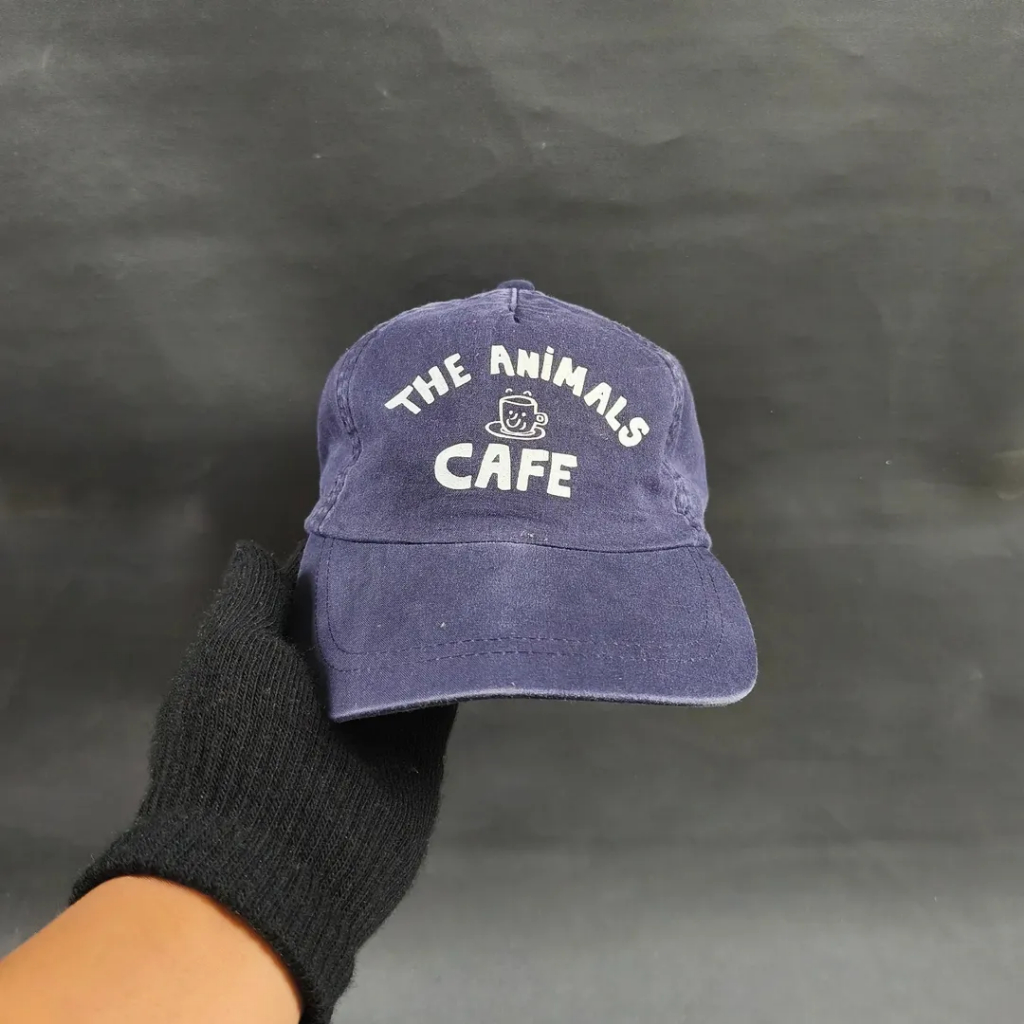 Topi Simple Cap Unisex Pria Wanita THE ANIMAL OBSERVATORY Navy