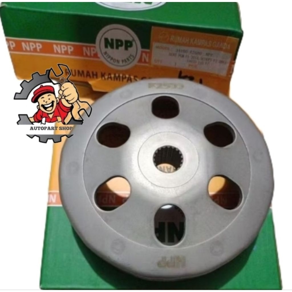 Rumah kampas ganda Beat FI 2014, Scoopy FI 2012, Vario 110 FI merk NPP