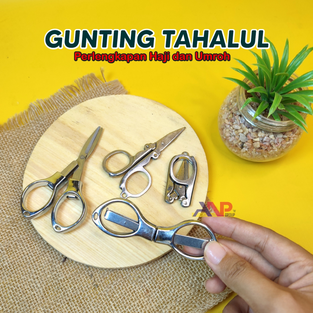 ANP88 Gunting Lipat Kacamata / Gunting Lipat Stainless Steel Folding Portable Pocket Scissors Guntin