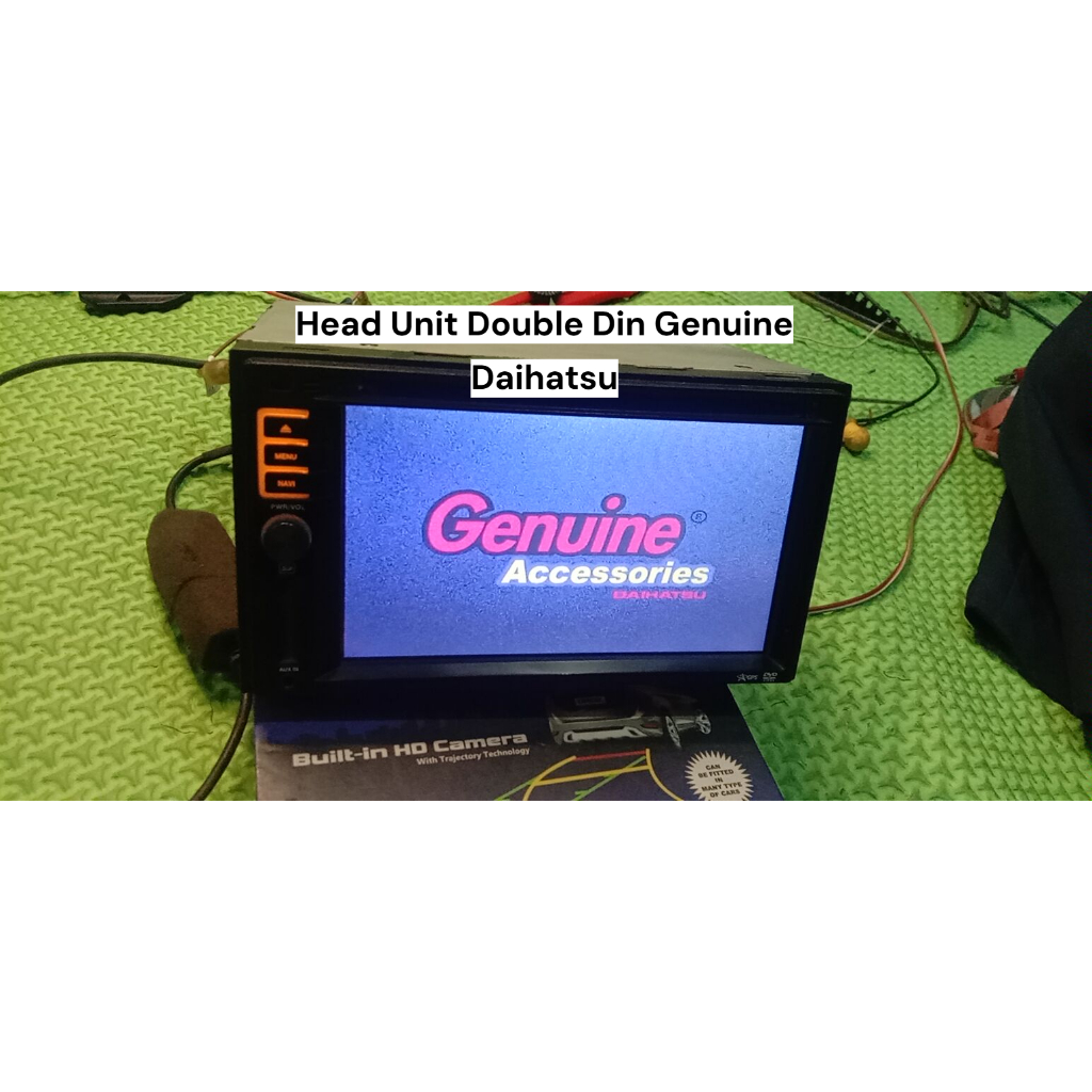 HEAD UNIT DOUBLE DIN GENUINE DAIHATSU XENIA | KONDISI BEKAS NORMAL.