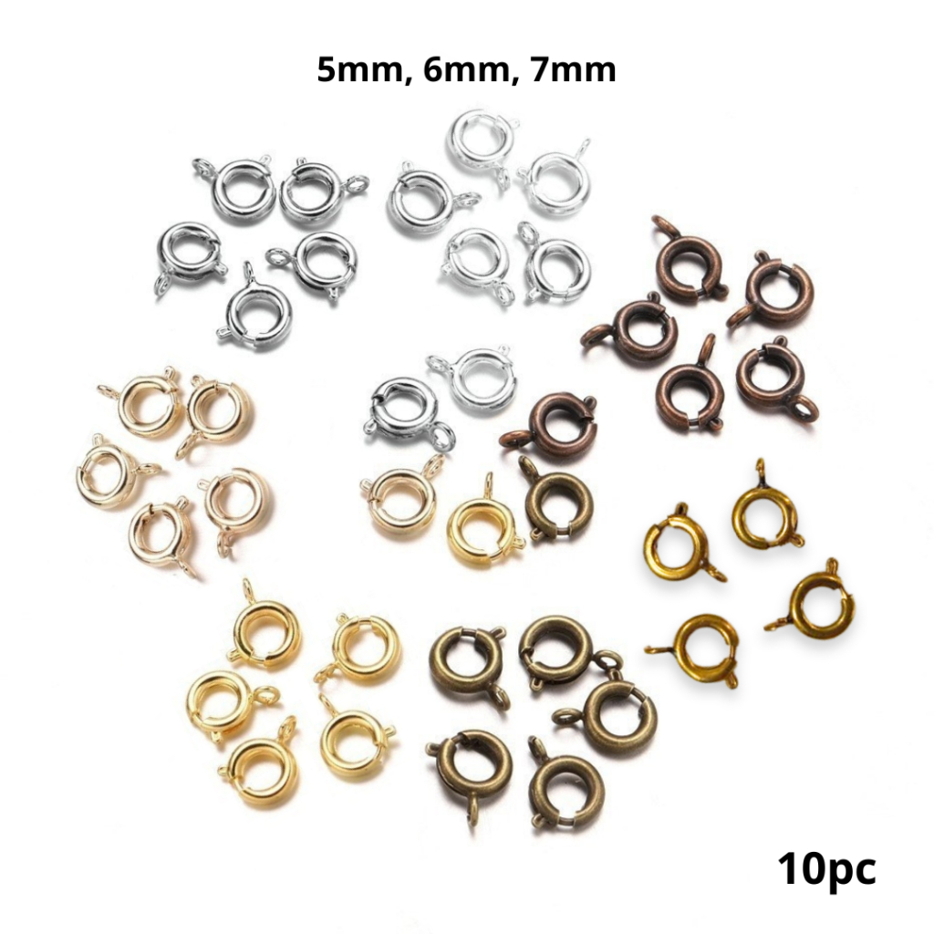 Kaitan Kalung/ Kaitan Gelang Model Bulat, Harga/10pcs