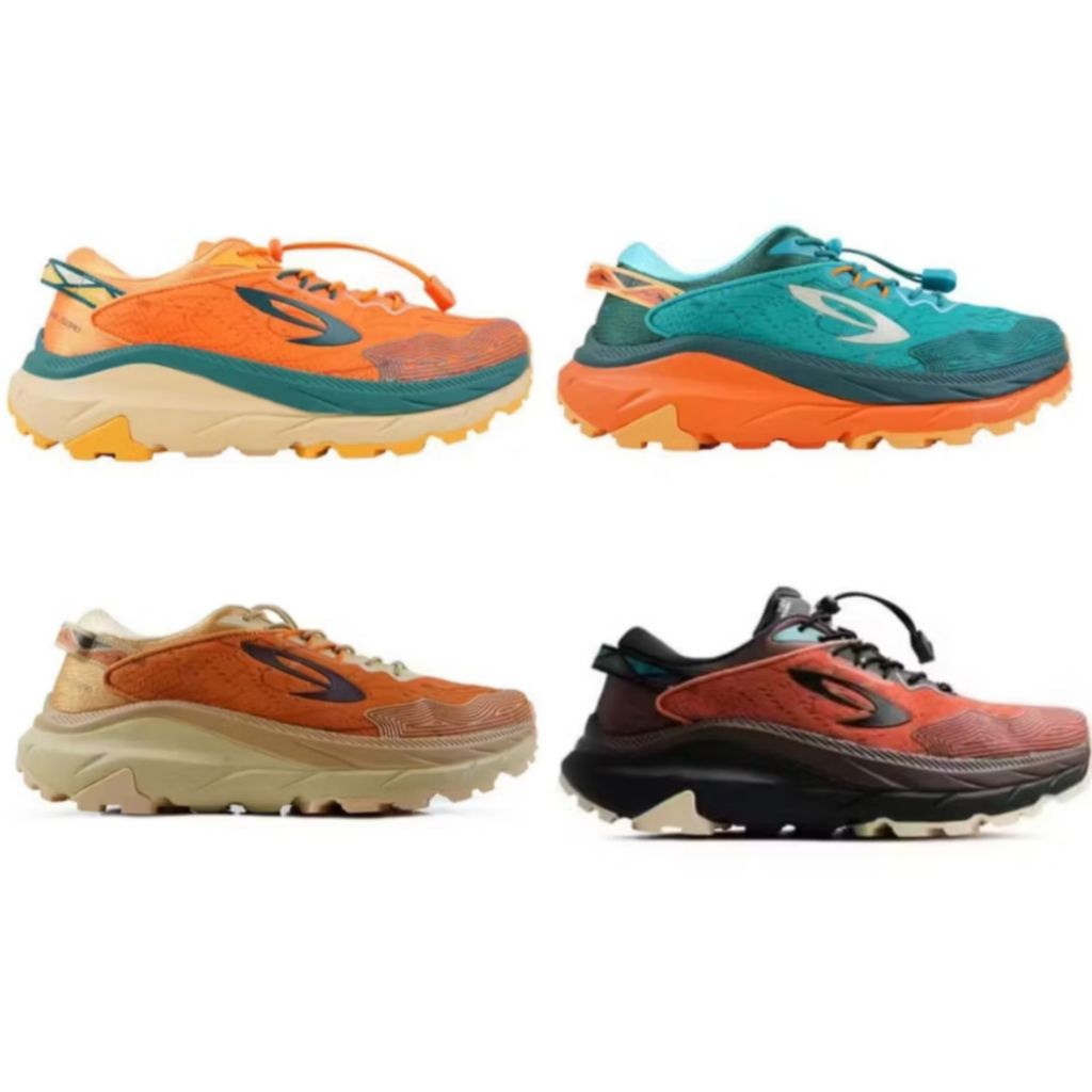 910 nineteen sepatu trail running original terbaru YUZA MARS JEZERO Merah Bata Hitam/ Coklat Tan/Ora