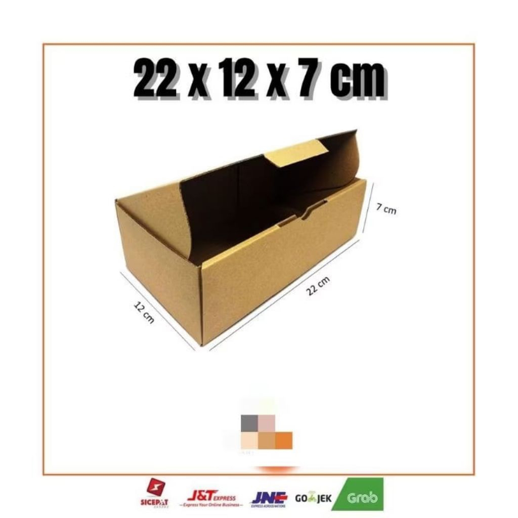 Kardus 22x12x7cm Kardus Die Cut Corrugated Box Kardus Hampers Kotak Hampers Box Hampers Kardus Makan