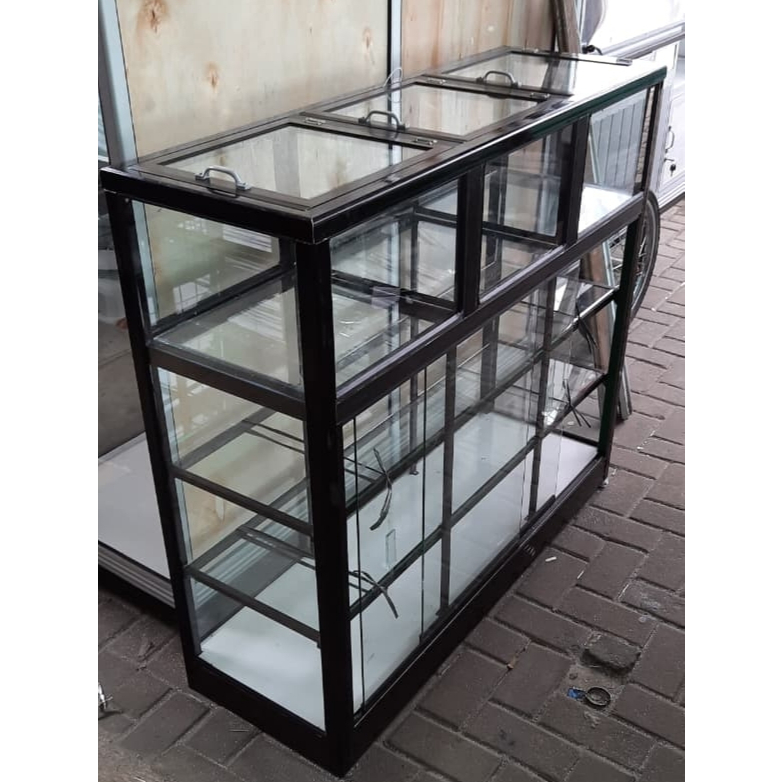 Etalase Beras/Rak Beras P100 L40 T106 Warna Coklat Tua