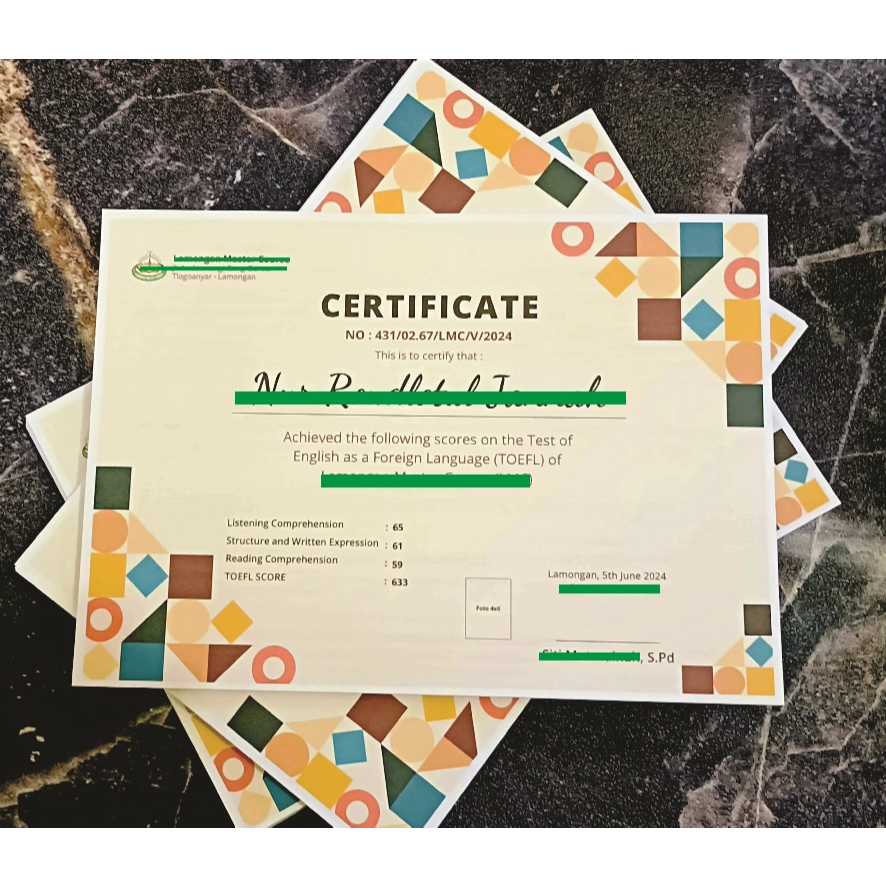 CETAK PIAGAM bahan CONCORD dan LINEN A4 / print piagam / print concord / print linen / kertas linen 