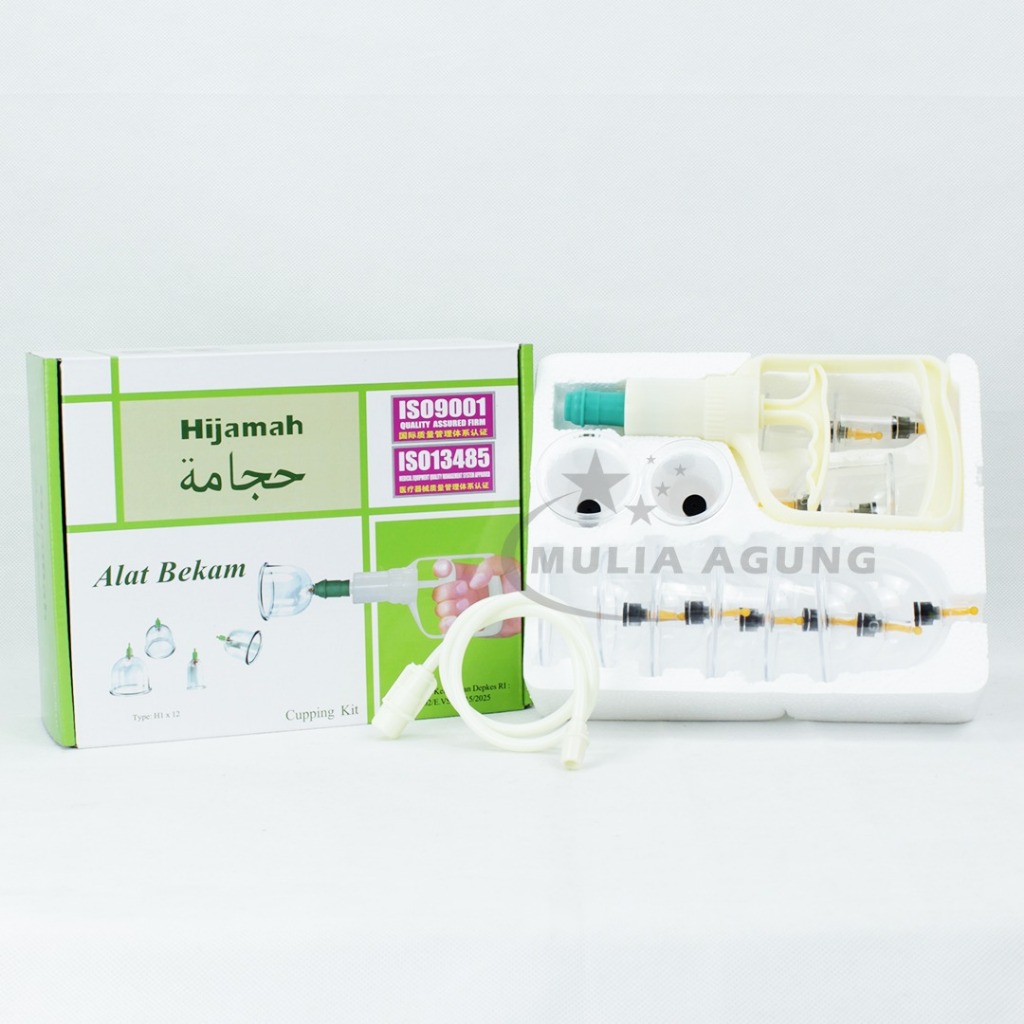 Kop Angin isi 12 Hijamah Alat Bekam Set isi 12 Kop Pamp Bekam Hijamah Alat Kop Bekam Cupping 12 pcs