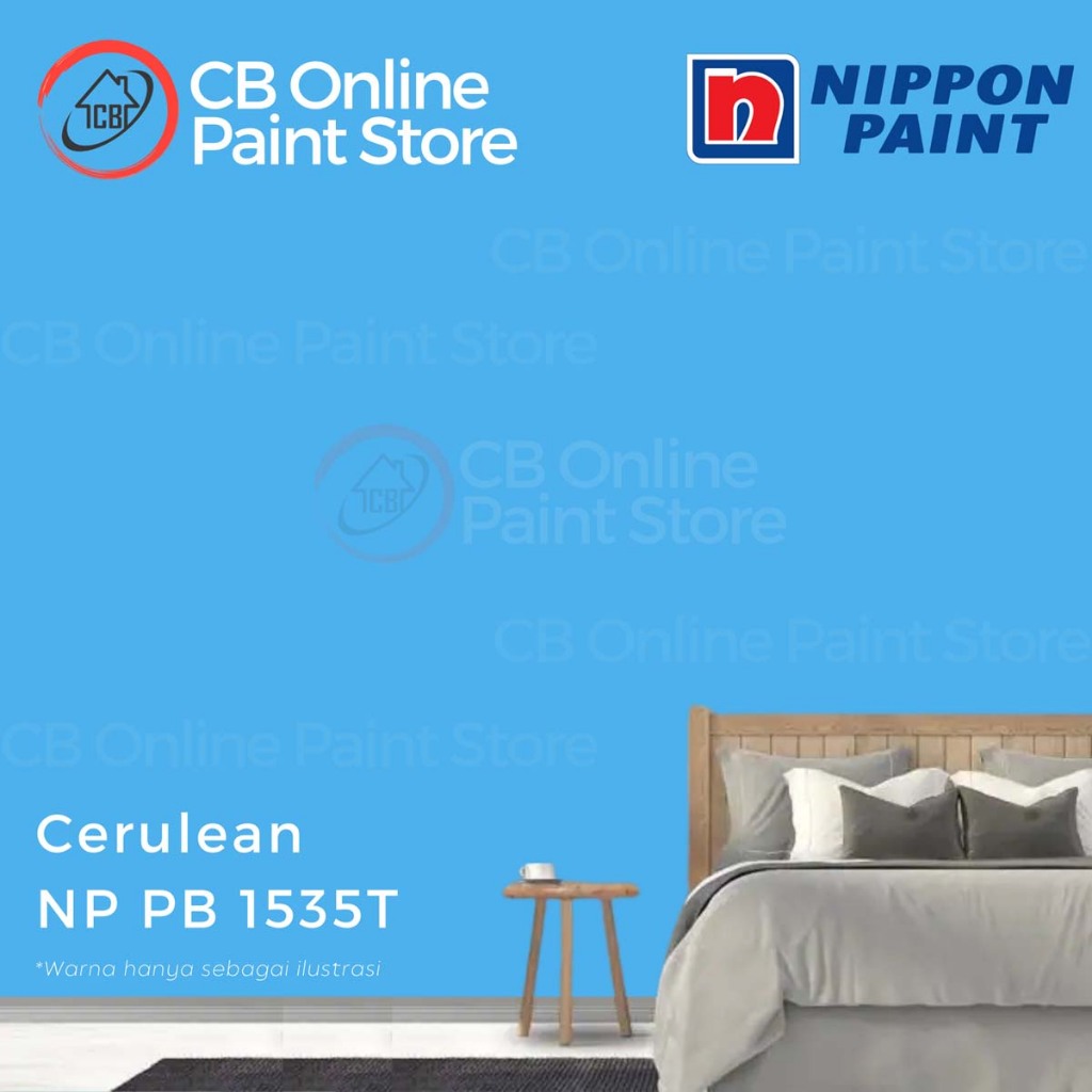 CAT TEMBOK NIPPON PAINT - CERULEAN NPPB1535T - PAIL