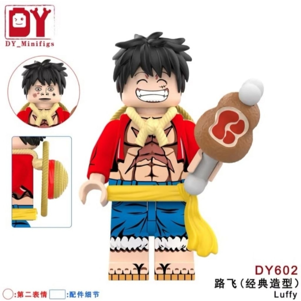 Luffy - one piece, minifigure - baru dy602