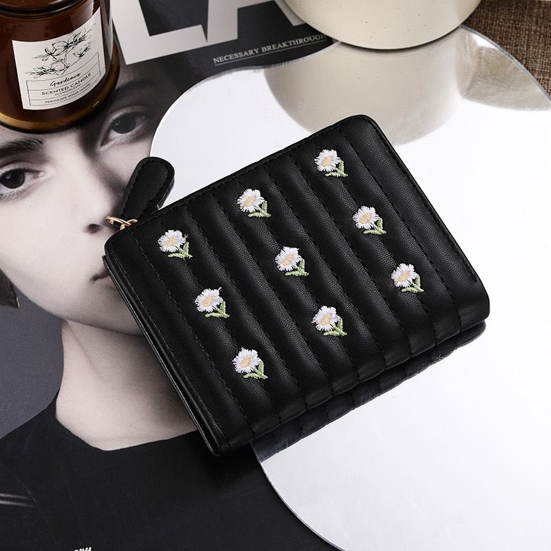 KKDompet Lipat Dua Motif Bunga Kecil Cantik K071 Dompet Koin Wanita Dompet Terbaru