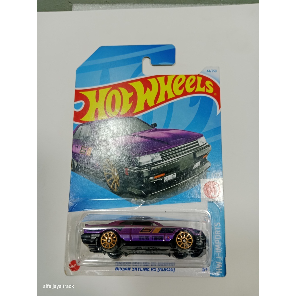 Hot Wheels Nissan Skyline RS Ungu Seri Langka Skala 1/64 Koleksi Diorama Hot Wheels & JDM Mobil Baru