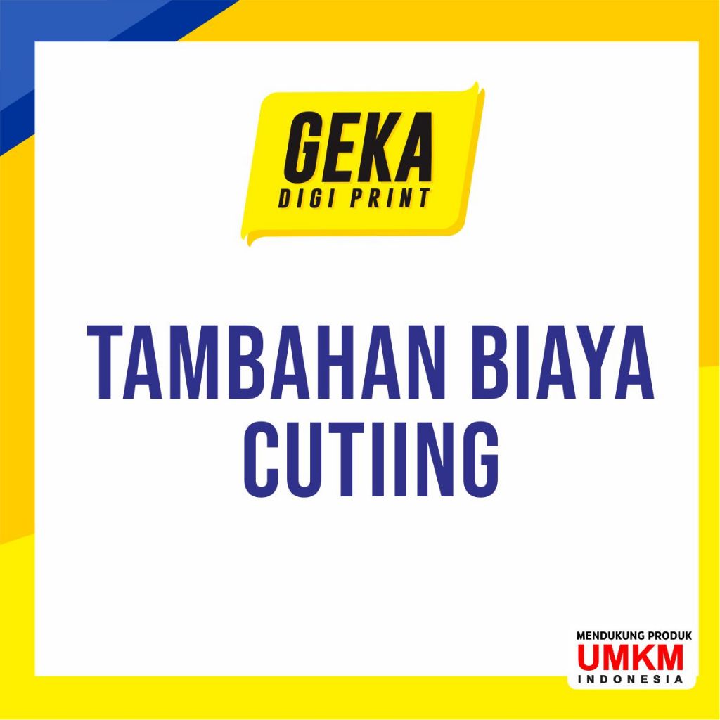 Tambahan Biaya Cutting A3+ Kiss Cut Die Cut