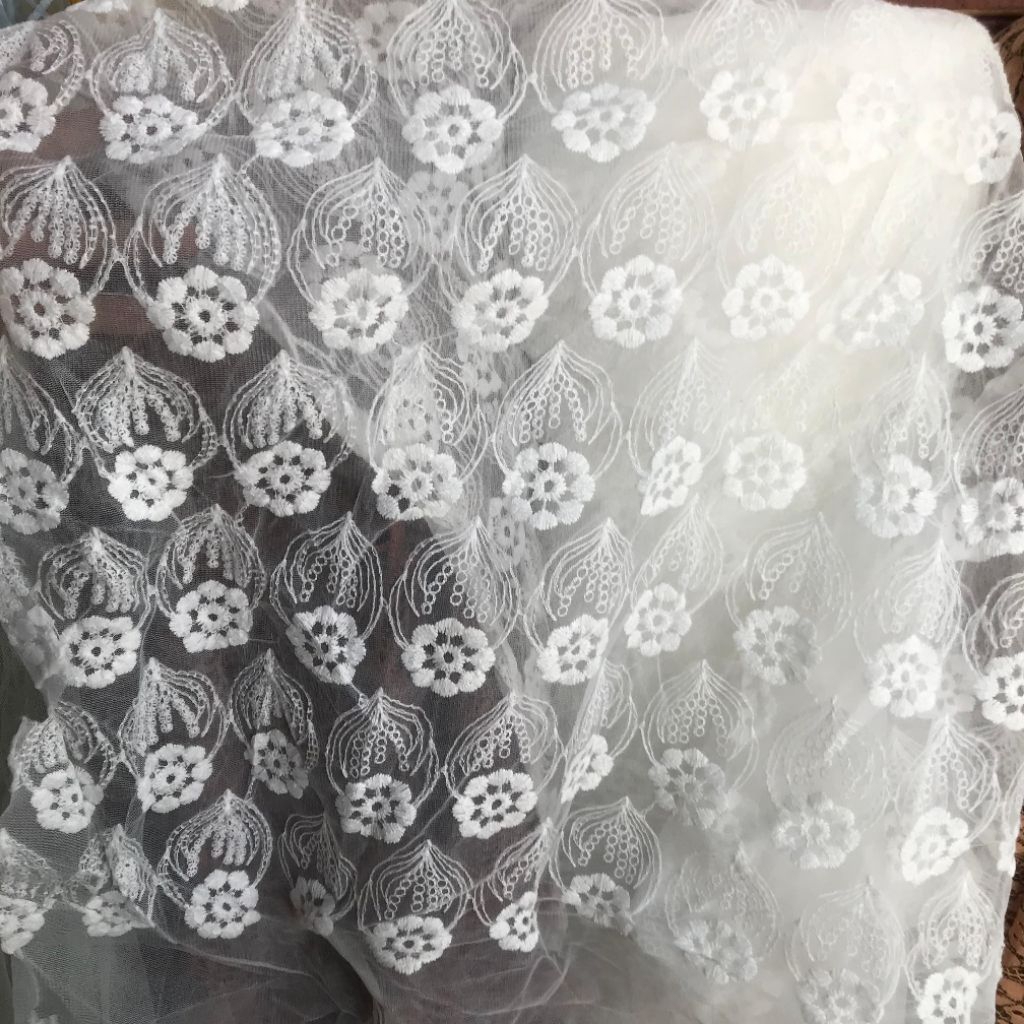 kain organza bordir - kain organza premium - kain organza premium - kain kebaya - kain butik