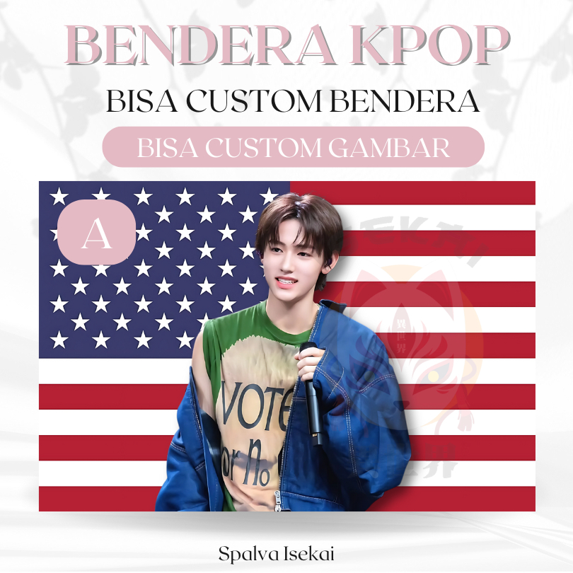 Bendera AMERIKA KPOP SEONGHYEON CORTIS / POSTER KPOP / BENDERA KPOP Eom Sunghyun / KPOP Tapestry / T