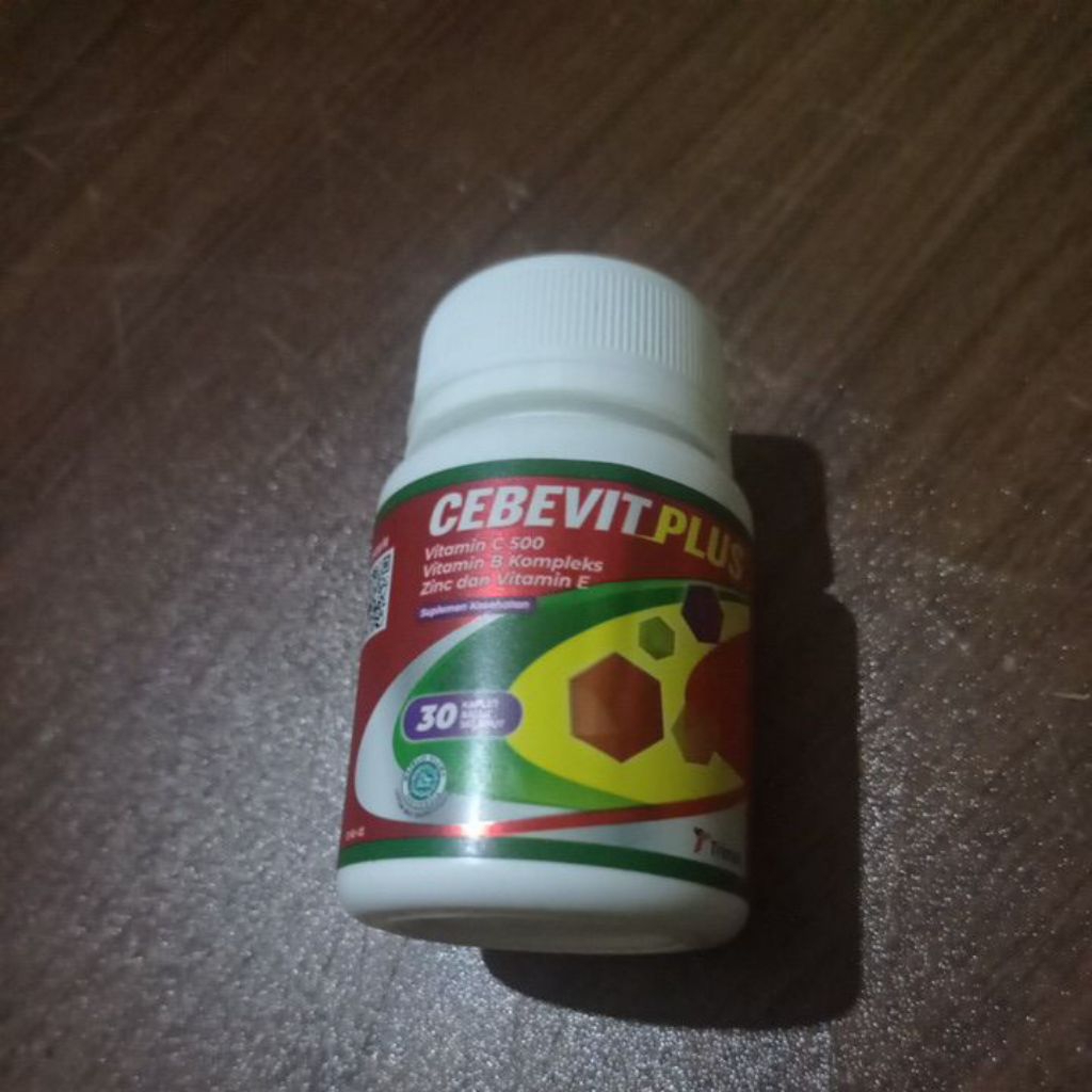 CEBEVIT Plus 30 kaplet | vitamin C 500, vitamin B complex, Zinc dan vitamin E