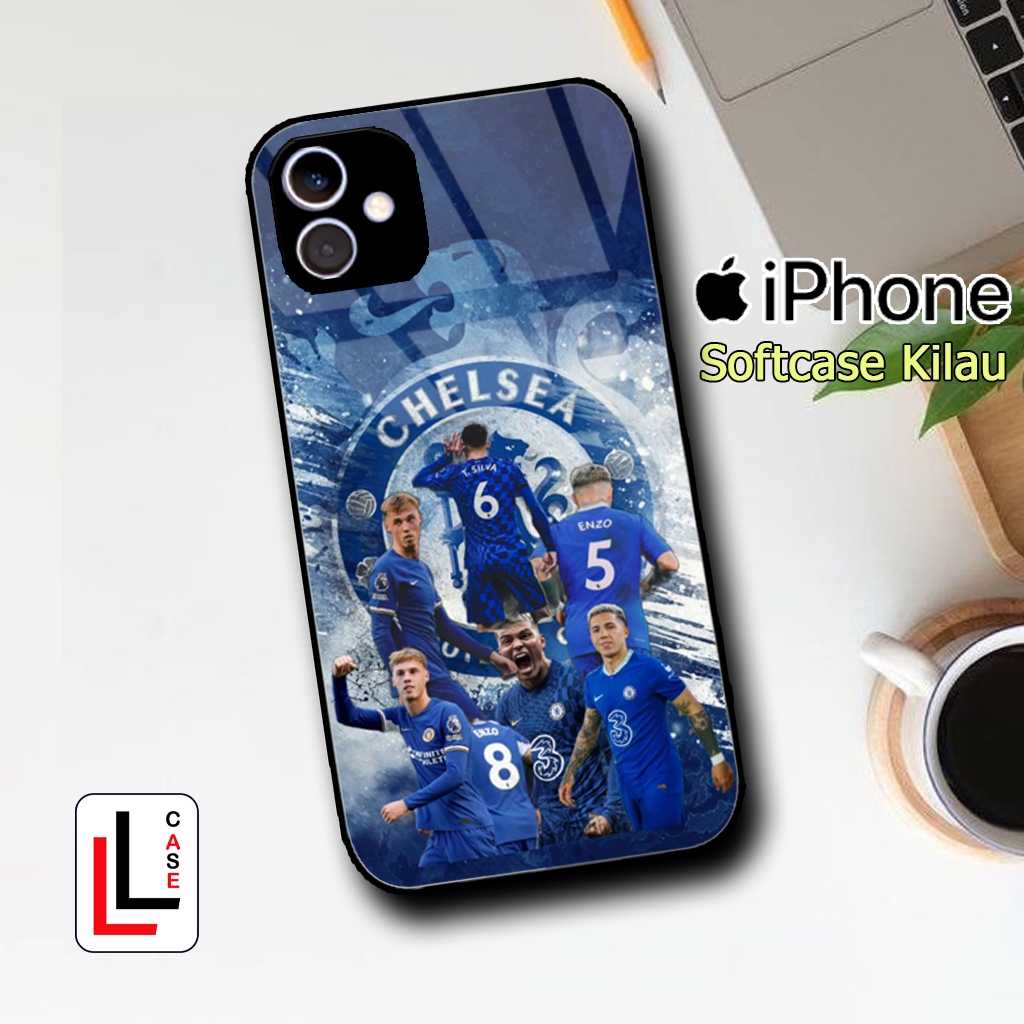 {LL0177} Softcase Glossy Iphone 11 12 13 14 15 Pro Max Mini X XR 6 7 8 Case IP Premium Kilau Mirror 