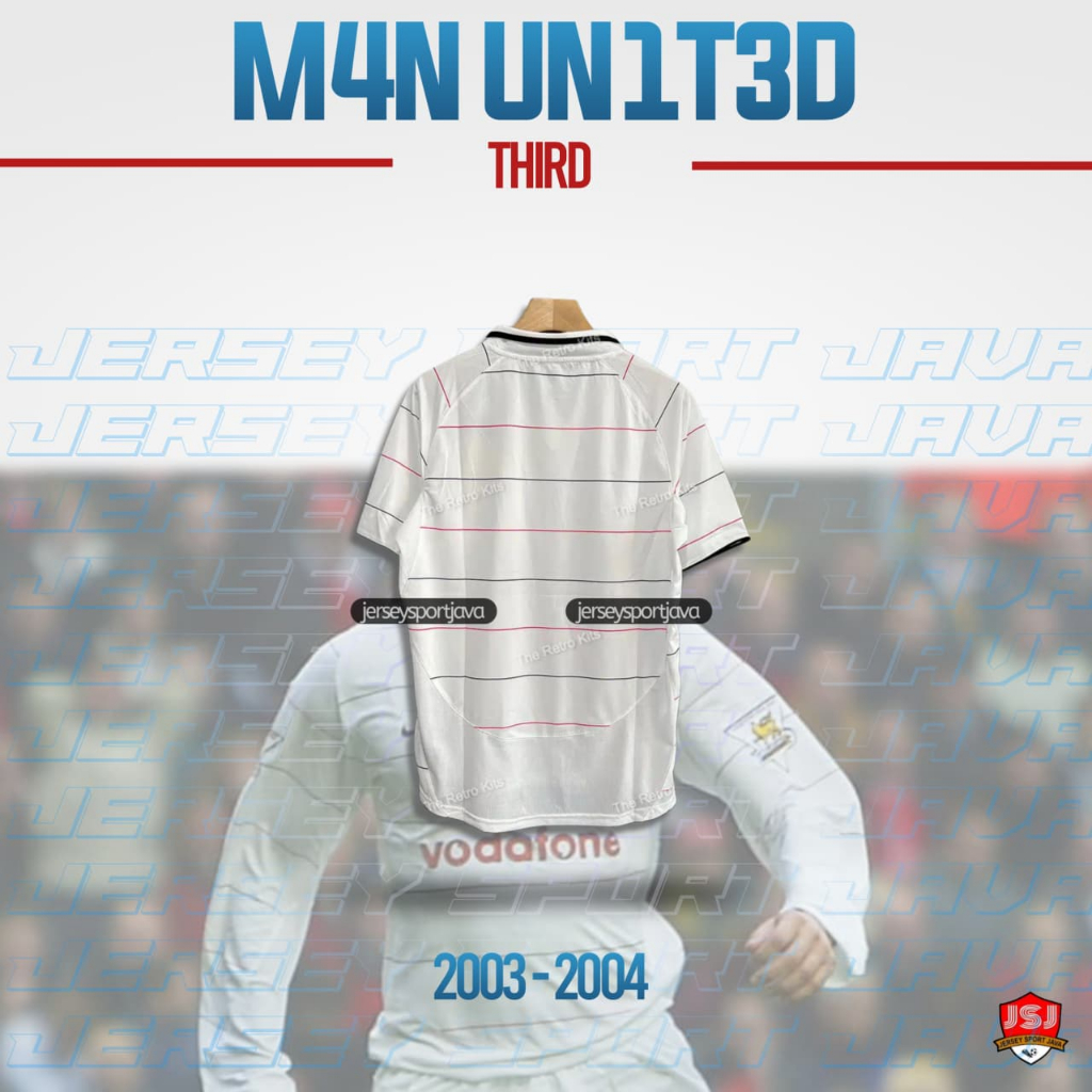 ( BISA COD ) RETRO JERSEY BAJU BOLA PRIA MU 3RD 2003/2004 GRADE AAA+ - BEST HIGT QUALITY