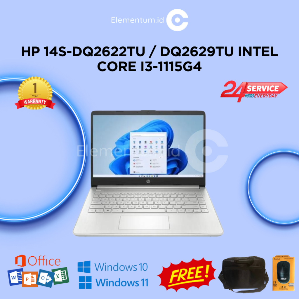 Laptop HP 14S-DQ2622TU / DQ2629TU Intel Core i3-1115G4 8GB 512GB SSD 14inch FHD Backlit Keyboard Lay