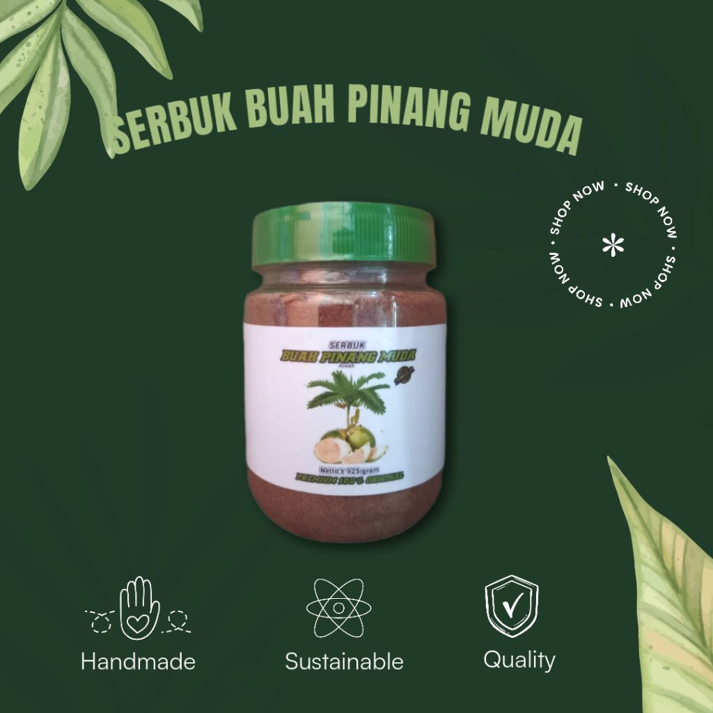 PROMO SERBUK BUAH PINANG MUDA 100% asli original penambah setamina pria