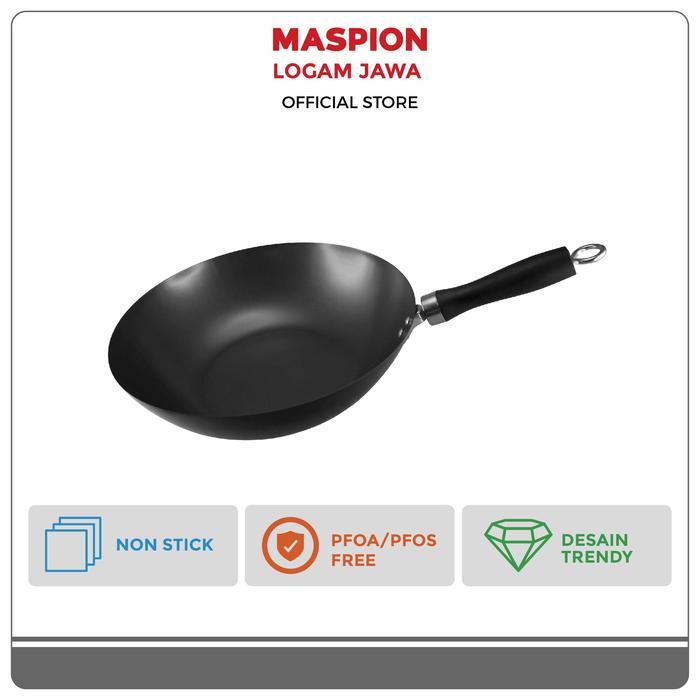 Maspion Maslon Wajan Anti Lengket Basic Classic Wok 30 cm