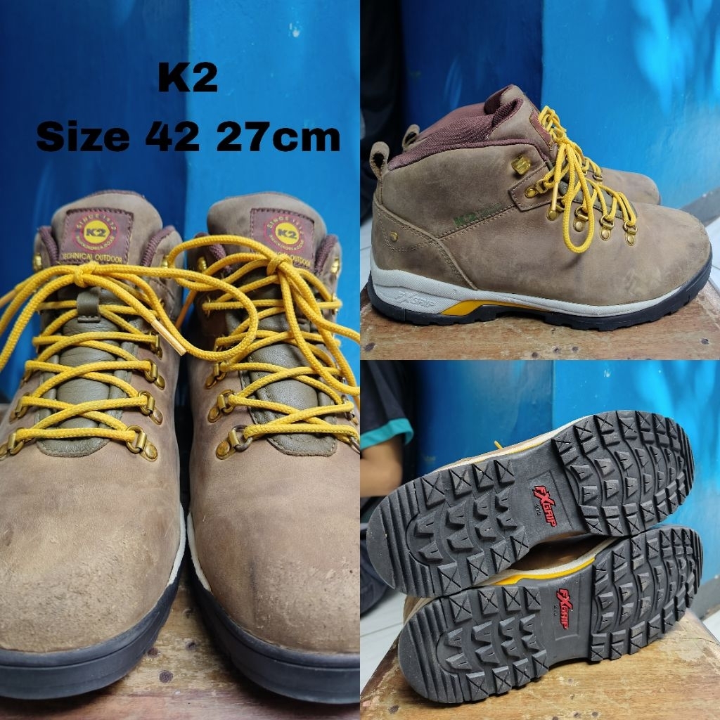 Sepatu outdoor second K2 size 42